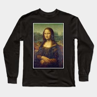 Mona Lisa Restored by Leonardo Da Vinci Print Long Sleeve T-Shirt